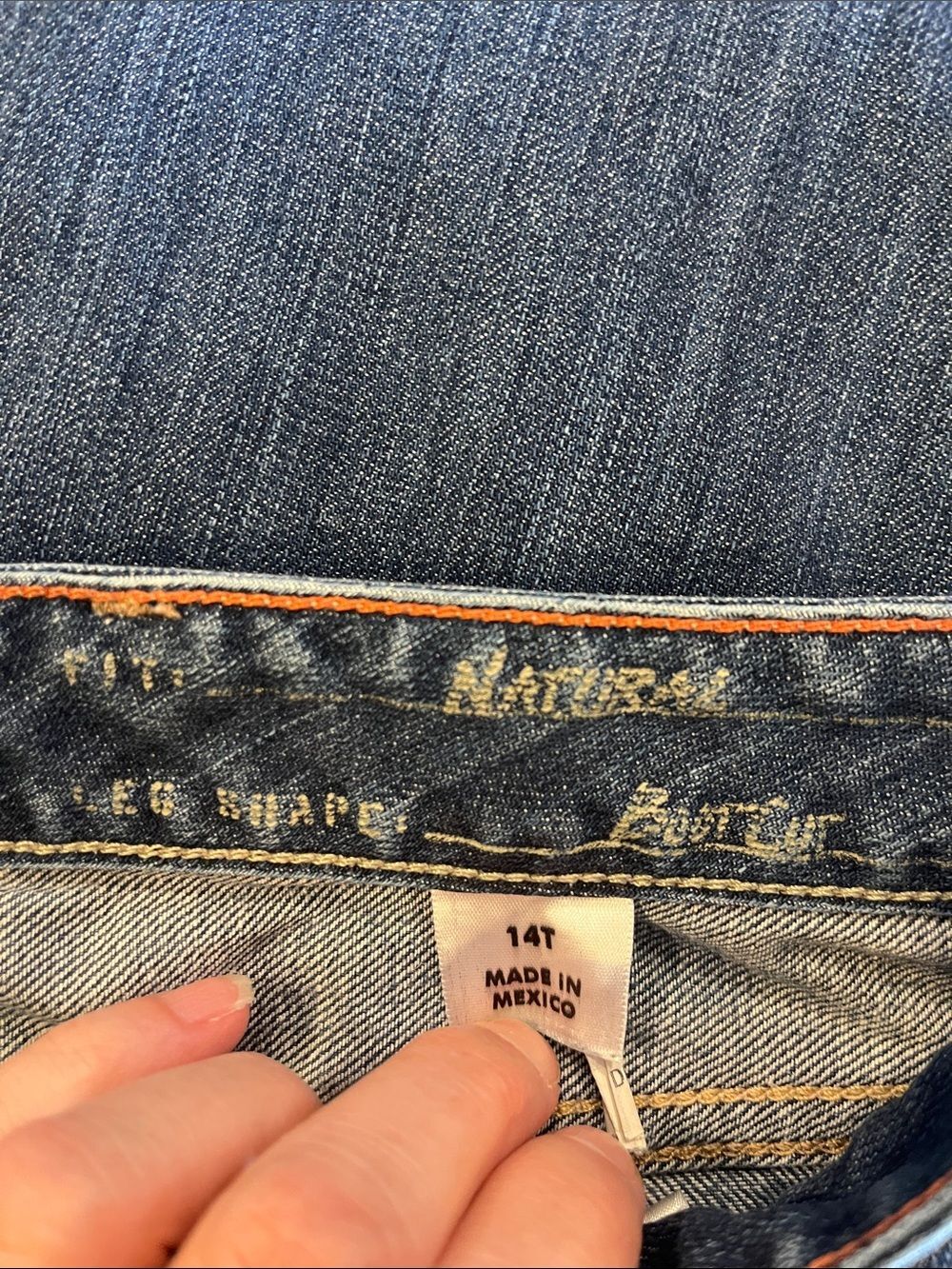 Eddie Bauer Natural Fit Bootcut Flare Denim Jeans Size 14 Tall - Picture 12 of 13